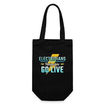 Electrician Humor Electrical Technician Engineer - Gift Bag for Bottles - black - Front