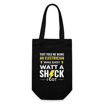 Electrician Humor Electrical Technician Engineer - Gift Bag for Bottles - black - Front