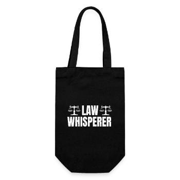 Lawyer Lawyer Justice Law Law Whisperer - Gift Bag for Bottles - black - Front