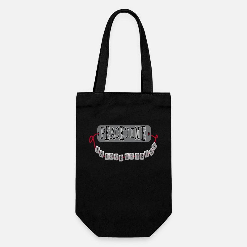 LOVE PEACE - Sac à bouteille - noir