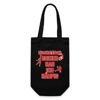 Basketball Spruch mit Humor - Geschenkbeutel für Flaschen - Schwarz - Vorne
