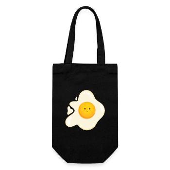Sweet fried egg - Gift Bag for Bottles - black - Front