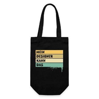 Profession Designer - Gift Bag for Bottles - black - Front
