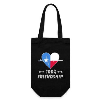 Somalia and Poland 100% friendship - Gift Bag for Bottles - black - Front