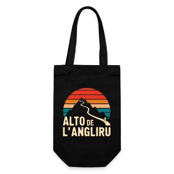 Alto de L’Angliru Cyclist - Gift Bag for Bottles - black - Front