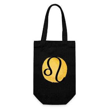 Zodiac sign Leo - Gift Bag for Bottles - black - Front