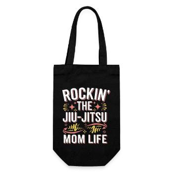 Cooles Design für Jiu-Jitsu-Mütter - Geschenkbeutel für Flaschen - Schwarz - Vorne