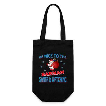 BARMAN DU PÈRE NOËL - Sac à bouteille - noir - Devant