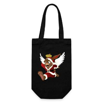 Santa's help - the Easter Bunny - Gift Bag for Bottles - black - Front