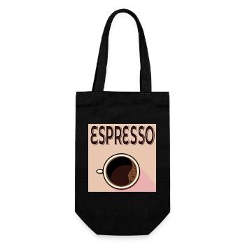 Espresso Café - Gift Bag for Bottles - black - Front