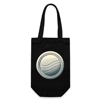 Modernes Abzeichen-Emblem-Design - Geschenkbeutel für Flaschen - Schwarz - Vorne