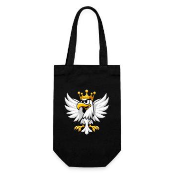 Polska Polen Adler Krone Emblem Cartoon Geschenk - Geschenkbeutel für Flaschen - Schwarz - Vorne