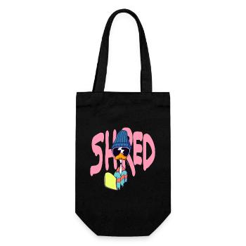 Shred - Geschenkbeutel für Flaschen - Schwarz - Vorne