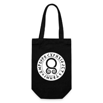 Trollkors Seal: Runes of Protection - White - Gift Bag for Bottles - black - Front