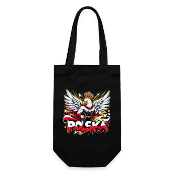 Polska Poland Eagle Superhero Flag Gift - Gift Bag for Bottles - black - Front