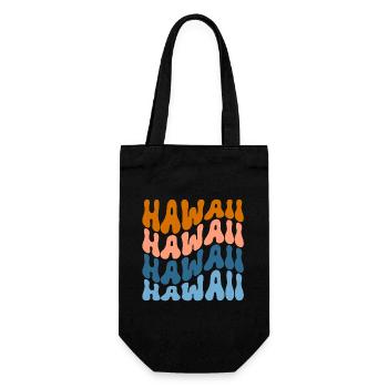 Hawaii - Gift Bag for Bottles - black - Front