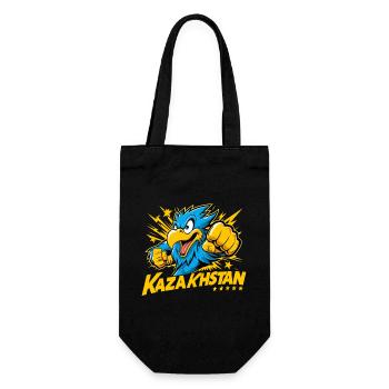 Kazakhstan Eagle Flag Flag Power Cool Gift - Gift Bag for Bottles - black - Front