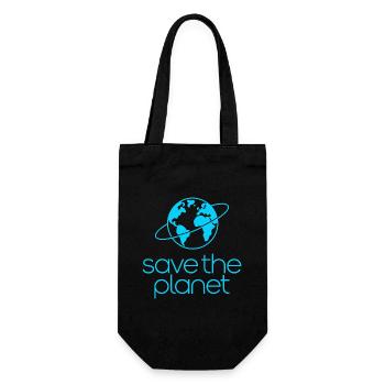Save the Planet Earth Environmental Activists - Gift Bag for Bottles - black - Front