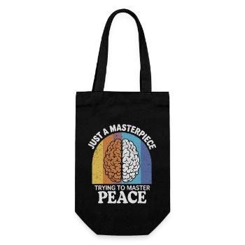 Masterpiece of Inner Peace - Gift Bag for Bottles - black - Front