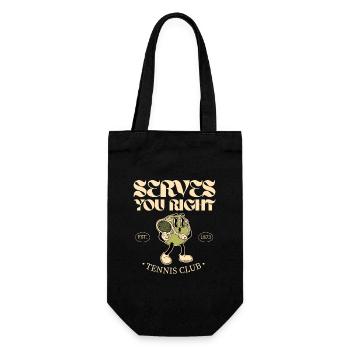 Serves You Right Tennis Club - Gift Bag for Bottles - black - Front