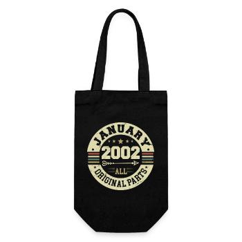 Janvier 2002 - Anniversaire en janvier 2002 - Sac à bouteille - noir - Devant
