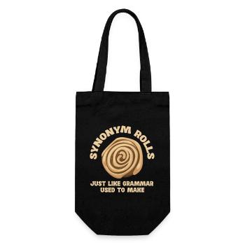 Synonym Rolls Just Like Grammar Used To Make - Gift Bag for Bottles - black - Front