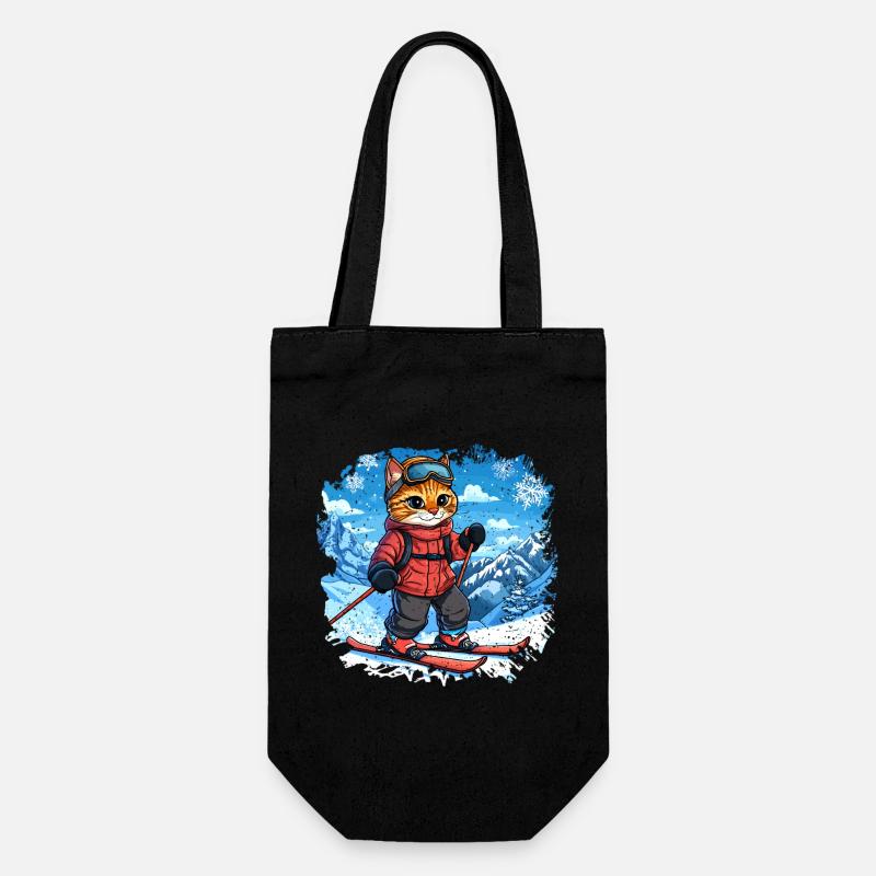 Chats de ski - Sac à bouteille - noir