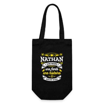 NATHAN UN NOM UNE FIERTÉ AUCUN RIVAL - Sac à bouteille - noir - Devant