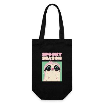 Spooky Season – Cute Vampire Sloth - Gift Bag for Bottles - black - Front