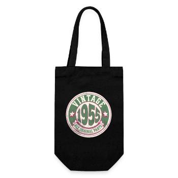 Design Vintage 1955 Alle Originalteile - Geschenkbeutel für Flaschen - Schwarz - Vorne