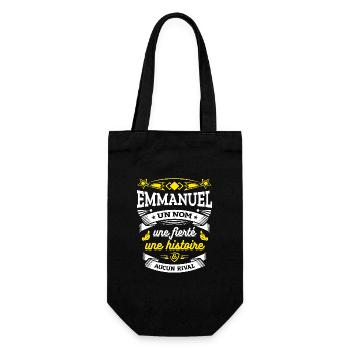 EMMANUEL UN NOM UNE FIERTÉ AUCUN RIVAL - Sac à bouteille - noir - Devant