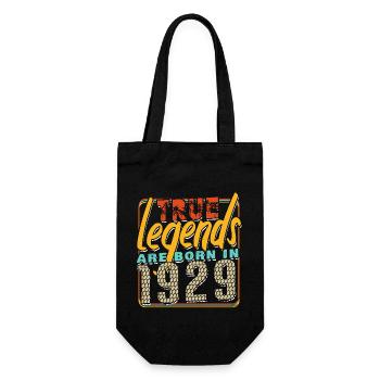 True legends are born in 1929 Vintage Birthday - Gift Bag for Bottles - black - Front
