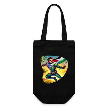 Falastin Hero - Gift Bag for Bottles - black - Front