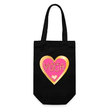 YOGA FITNESS COEUR - Sac à bouteille - noir - Devant
