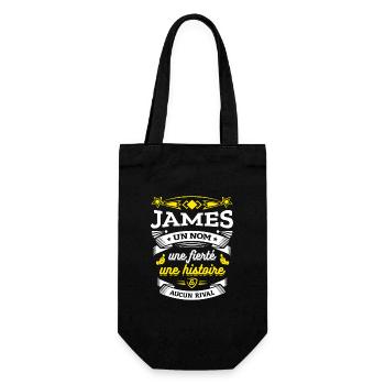 JAMES UN NOM UNE FIERTÉ AUCUN RIVAL - Sac à bouteille - noir - Devant