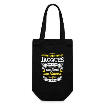 JACQUES UN NOM UNE FIERTÉ AUCUN RIVAL - Sac à bouteille - noir - Devant