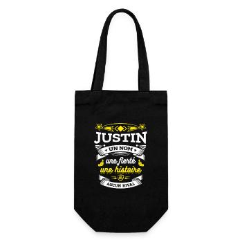 JUSTIN UN NOM UNE FIERTÉ AUCUN RIVAL - Sac à bouteille - noir - Devant