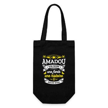 AMADOU UN NOM UNE FIERTÉ AUCUN RIVAL - Sac à bouteille - noir - Devant