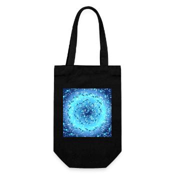 Meeres-Galaxie - Geschenkbeutel für Flaschen - Schwarz - Vorne