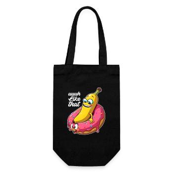 Banane Donut Relation Amour Faire Cadeau - Sac à bouteille - noir - Devant