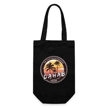 Dahab Égypte Vintage Palmiers Design - Sac à bouteille - noir - Devant