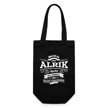 ALRIK, DER KATALYSATOR FÜR DEINEN ERFOLG - Geschenkbeutel für Flaschen - Schwarz - Vorne