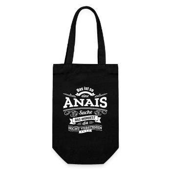 ANAIS, DER KATALYSATOR FÜR DEINEN ERFOLG - Geschenkbeutel für Flaschen - Schwarz - Vorne