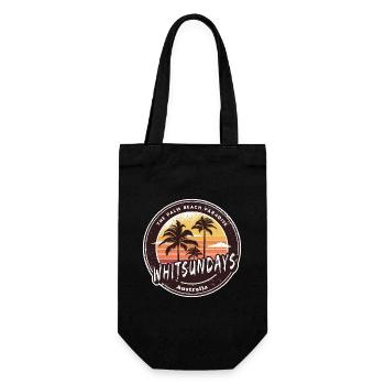 Whitsundays Australie Palmiers Design - Sac à bouteille - noir - Devant