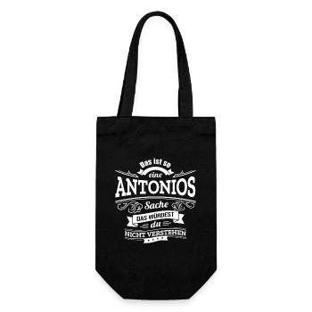 ANTONIOS, DER KATALYSATOR FÜR DEINEN ERFOLG - Geschenkbeutel für Flaschen - Schwarz - Vorne