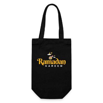 Ramadan Mubarak - Gift Bag for Bottles - black - Front