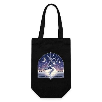 Pole Dance Astronaut Pole Dance Gift - Gift Bag for Bottles - black - Front