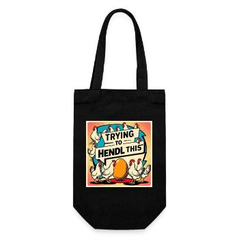 La joie du poulet – essayer de maintenir le rythme - Sac à bouteille - noir - Devant