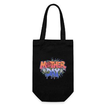 Graffiti Mother Day - Gift Bag for Bottles - black - Front