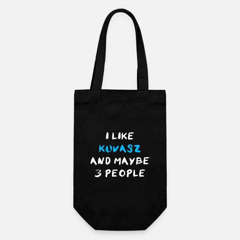 Kuvasz - Gift Bag for Bottles - black